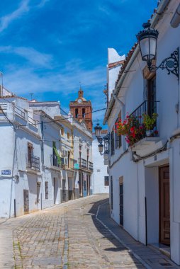 İspanyol şehri Zafra 'daki White Caddesi.