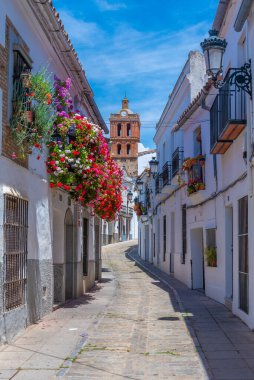 İspanyol şehri Zafra 'daki White Caddesi.