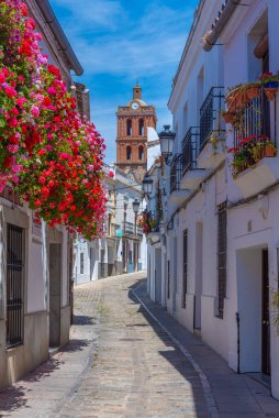 İspanyol şehri Zafra 'daki White Caddesi.