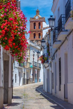 İspanyol şehri Zafra 'daki White Caddesi.