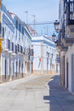İspanyol şehri Zafra 'daki White Caddesi.