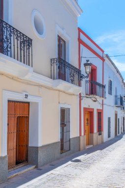 İspanyol şehri Zafra 'daki White Caddesi.