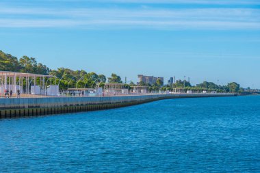 İspanyol kenti Huelva 'da Paseo de la Rio