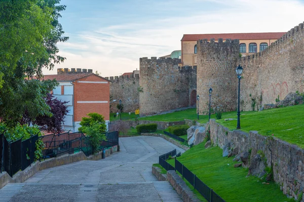 Fortyfikacje Starym Mieście Hiszpańskiego Miasta Plasencia — Zdjęcie stockowe