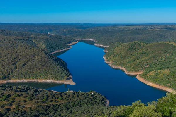 Río Tajo Pasando Por Parque Nacional Monfrague España —  Fotos de Stock