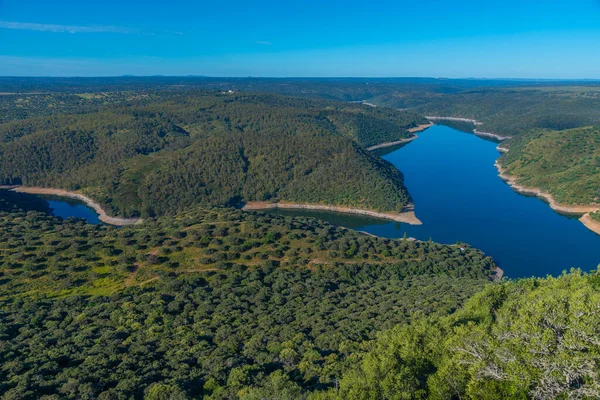 Río Tajo Pasando Por Parque Nacional Monfrague España —  Fotos de Stock