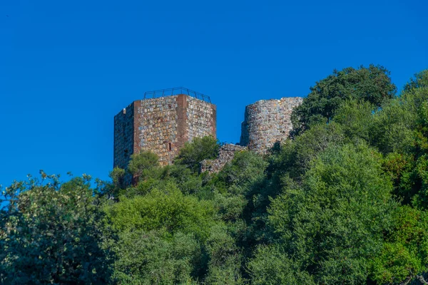 Zamek Monfrague Prowincji Extremadura Hiszpanii — Zdjęcie stockowe