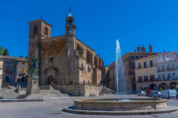 Plaza Mayor Στην Ισπανική Πόλη Trujillo — Φωτογραφία Αρχείου