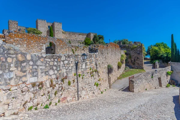 İspanyol kasabası Trujillo 'daki kale manzarası