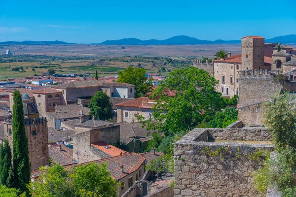 İspanyol kasabası Trujillo 'nun hava manzarası