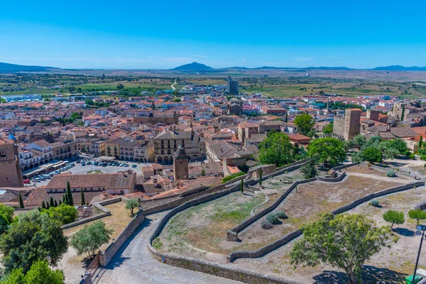 İspanyol kasabası Trujillo 'nun hava manzarası