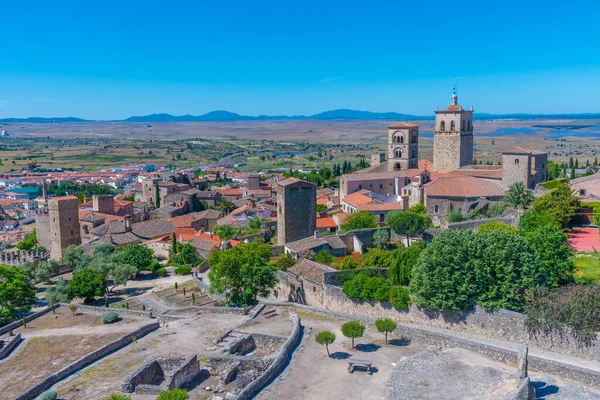 Chiesa Santa Maria Mayor Con Vista Sulla Città Spagnola Trujillo — Foto Stock