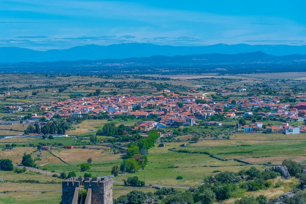 İspanyol kasabası Trujillo 'nun hava manzarası