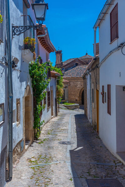 Narrow street in the old town of Spanish city Trujillo