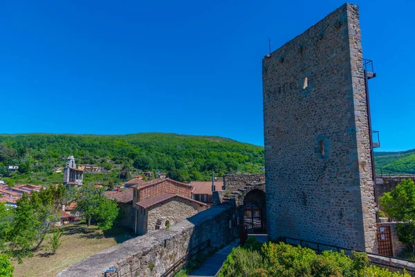 Vue Aérienne Village San Martin Del Castanar Espagne — Photo