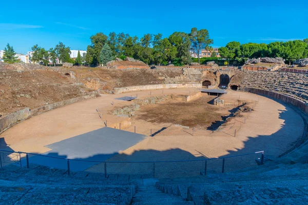 İspanya 'da Merida Roma Amfitiyatrosu.