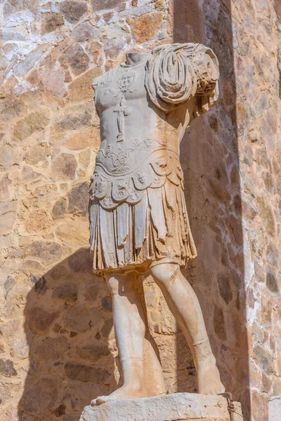 Estátuas Teatro Romano Merida Espanha — Fotografia de Stock