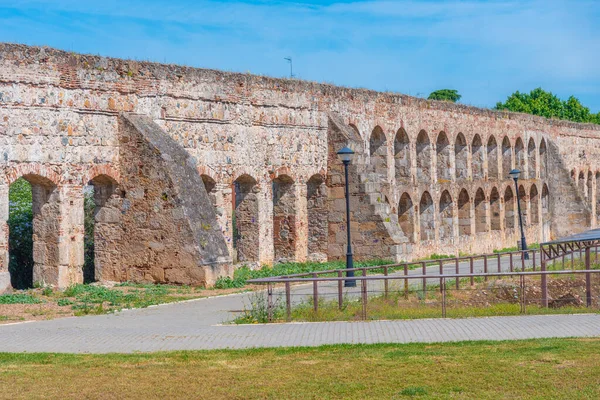 Římský Akvadukt Španělském Městě Merida — Stock fotografie