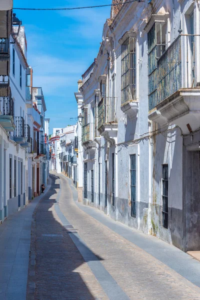 Calle Blanca Casco Antiguo Ciudad Española Jerez Los Caballeros —  Fotos de Stock