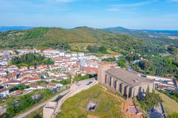 İspanyol şehri Aracena 'nın Panorama manzarası