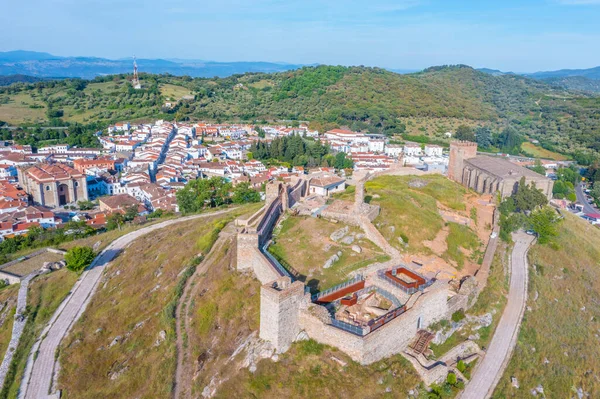 İspanyol şehri Aracena 'nın Panorama manzarası
