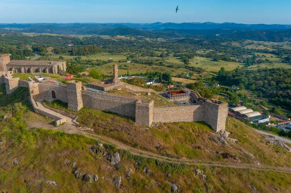 İspanyol şehri Aracena 'nın Panorama manzarası