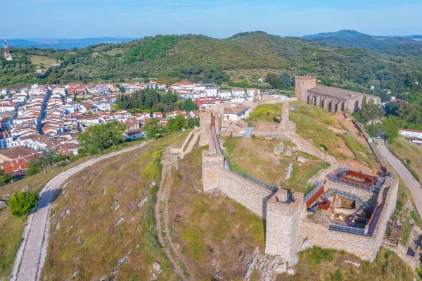 İspanyol şehri Aracena 'nın Panorama manzarası