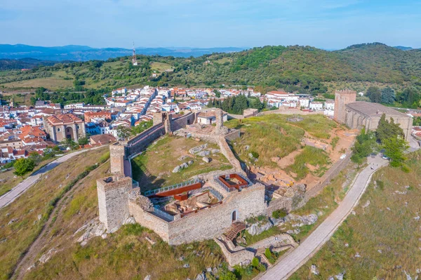 İspanyol şehri Aracena 'nın Panorama manzarası