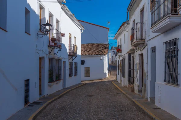 Beyaz Cadde Spanyol Şehri Aracena — Stok fotoğraf
