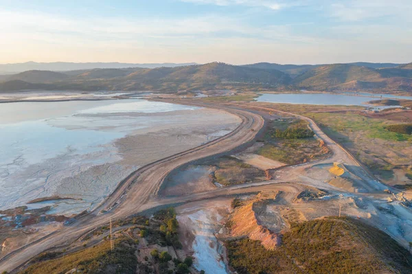 スペインのMinas Riotintoの鉱山残基の貯水池 — ストック写真