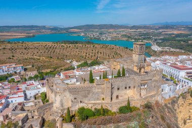 İspanya 'daki Arcos de la Frontera Kalesi