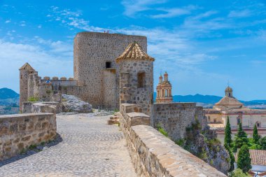 İspanya 'nın Olvera kentindeki şato manzarası