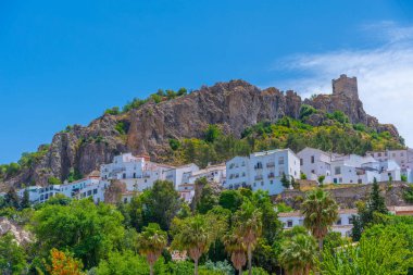İspanyol şehri Zahara de la Sierra Panorama Manzarası
