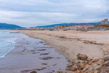 İspanyol kenti Tarifa 'nın deniz manzarası