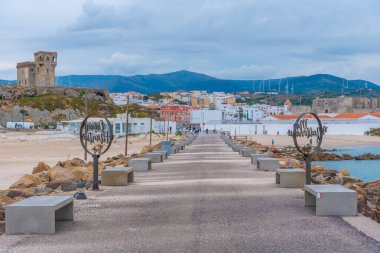 İspanyol kenti Tarifa 'nın deniz manzarası