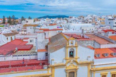 İspanyol kasabası Tarifa 'nın hava manzarası
