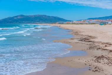 İspanyol kasabası Tarifa 'da Playa de los Lances