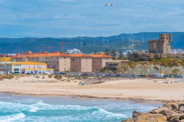 İspanyol kenti Tarifa 'nın deniz manzarası