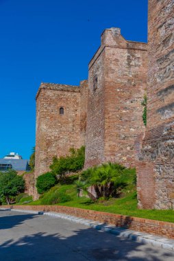 Malaga 'daki alcazaba kalesinin tahkimatı