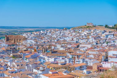 İspanyol kasabası Antequera 'nın hava manzarası