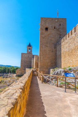 İspanyol kasabasındaki Alcazaba kalesi Antequera