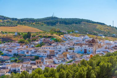 İspanyol kasabası Antequera 'nın hava manzarası