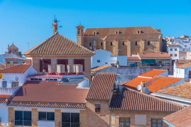 İspanyol kasabası Antequera 'nın hava manzarası