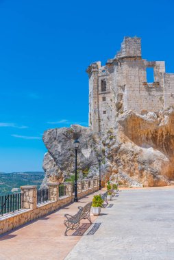 İspanya 'nın Zuheros köyündeki şato