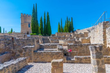 Fortaleza de la Mota İspanya 'nın Alcala la Real kasabasında