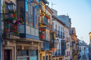 İspanyol şehri Ubeda 'da balkonlar