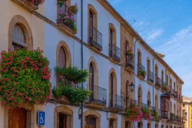 İspanyol şehri Ubeda 'da balkonlar