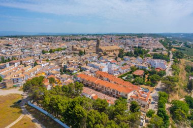 İspanyol kasabası Baeza 'nın hava manzarası