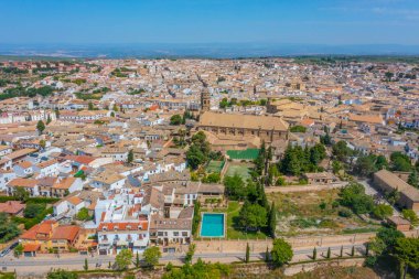 İspanyol kasabası Baeza 'nın hava manzarası