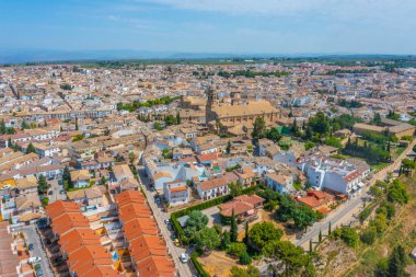 İspanyol kasabası Baeza 'nın hava manzarası